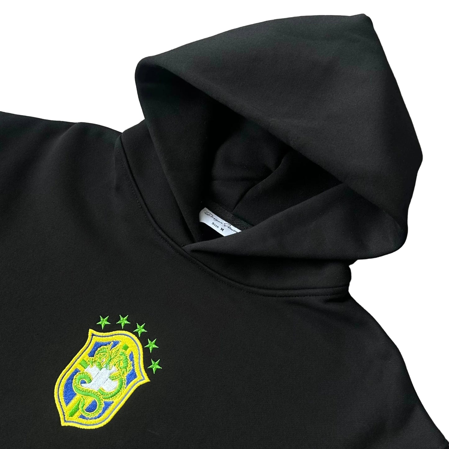 Brazil Crest Tracksuit Hoodie (Black)