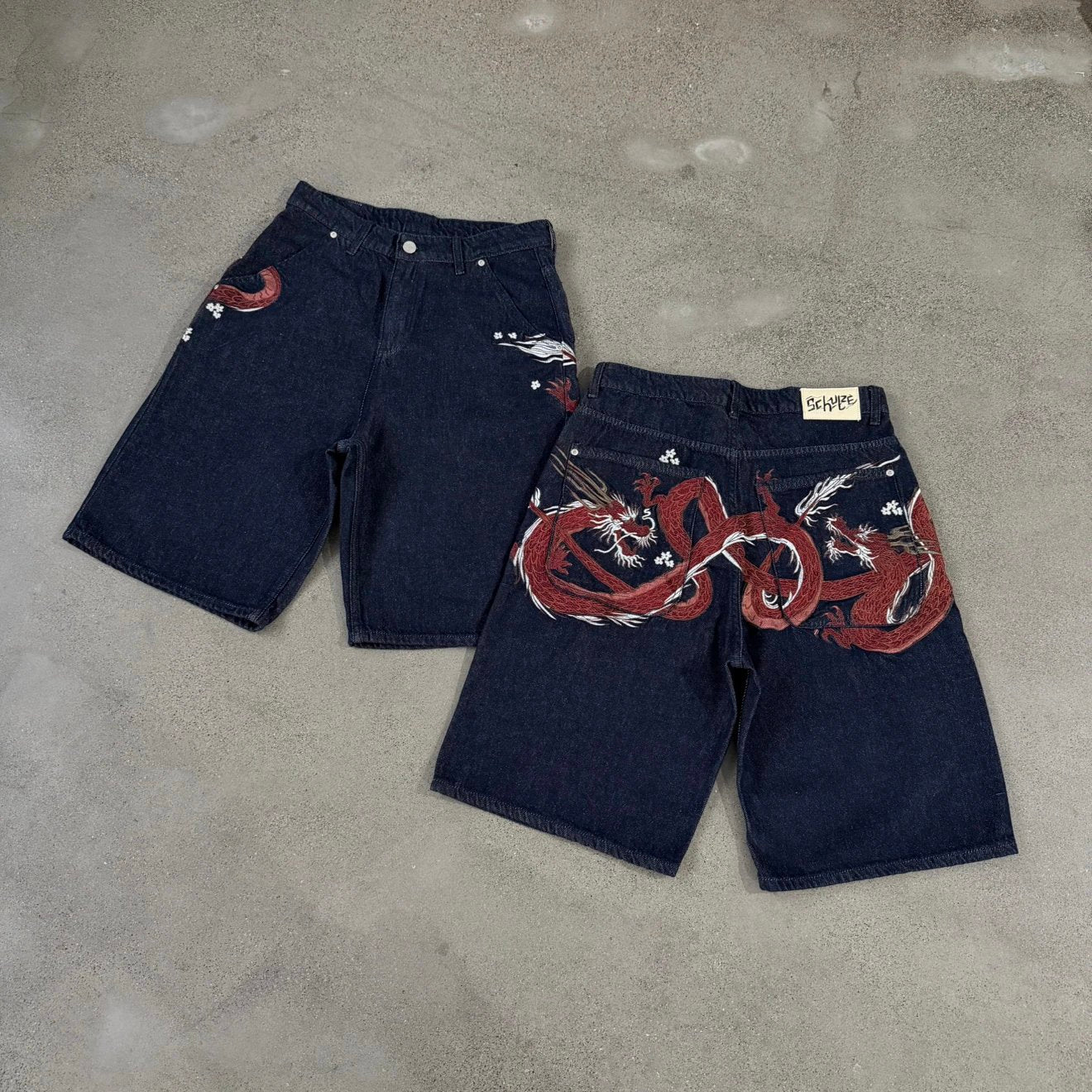 DS Red Dragon denim shorts